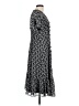 Calvin Klein 100% Polyester Print Black Casual Dress Size 10 - photo 4
