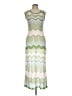 Shein 100% Polyester Chevron-herringbone Green Cocktail Dress Size L - photo 1