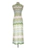 Shein 100% Polyester Chevron-herringbone Green Cocktail Dress Size L - photo 2