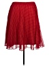 Elle 100% Polyester Argyle Red Casual Skirt Size XL - photo 2