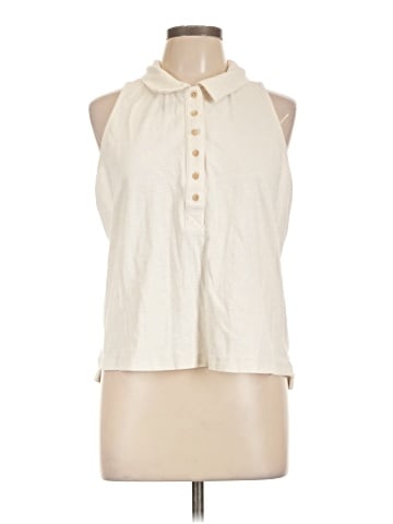 Banana Republic Factory Store Sleeveless Button-Down Shirt (view 1)