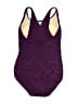 MPG Tweed Purple One Piece Swimsuit Size 8 - photo 2