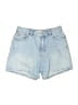 Zara Blue Denim Shorts Size 8 - photo 1