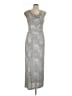 Connected Apparel Metallic Silver Casual Dress Size 10 - photo 1