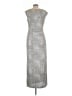 Connected Apparel Metallic Silver Casual Dress Size 10 - photo 2