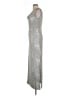 Connected Apparel Metallic Silver Casual Dress Size 10 - photo 5
