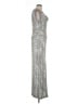 Connected Apparel Metallic Silver Casual Dress Size 10 - photo 4