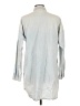 Lumiere 100% Cotton Blue 3/4 Sleeve Button-Down Shirt Size L - photo 2