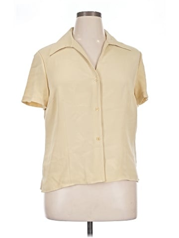 Jones New York Short Sleeve Silk Top (view 1)