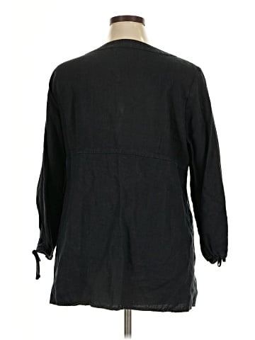 Hot Cotton 3/4 Sleeve Blouse (view 2)
