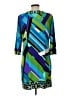 Sandra Darren Graphic Blue Cocktail Dress Size 12 - photo 2