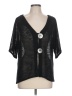 JM Collection 100% Polyester Black Cardigan Size L - photo 1