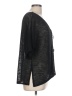 JM Collection 100% Polyester Black Cardigan Size L - photo 4