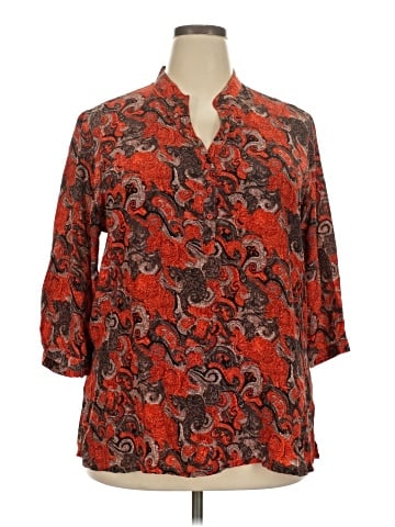 Christina 3/4 Sleeve Silk Top (view 1)