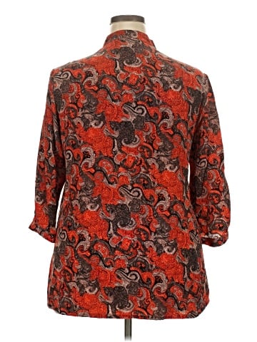 Christina 3/4 Sleeve Silk Top (view 2)