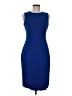 Calvin Klein Solid Blue Cocktail Dress Size 6 - photo 1