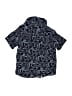 7 For All Mankind 100% Rayon Print Blue Short Sleeve Button-Down Shirt Size 3T - photo 2