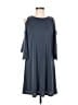 Cato Solid Gray Casual Dress Size M - photo 1