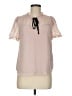 Monteau 100% Polyester Pink Short Sleeve Blouse Size M - photo 1