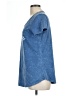 Reba Blue Short Sleeve Top Size L - photo 5
