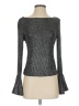Xscape Gray Long Sleeve Top Size S - photo 1