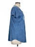 Reba Blue Short Sleeve Top Size L - photo 4
