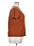 Nine West Solid Brown Short Sleeve T-Shirt Size XXL - photo 4