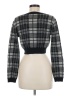 Love Tree Plaid Black Cardigan Size M - photo 2