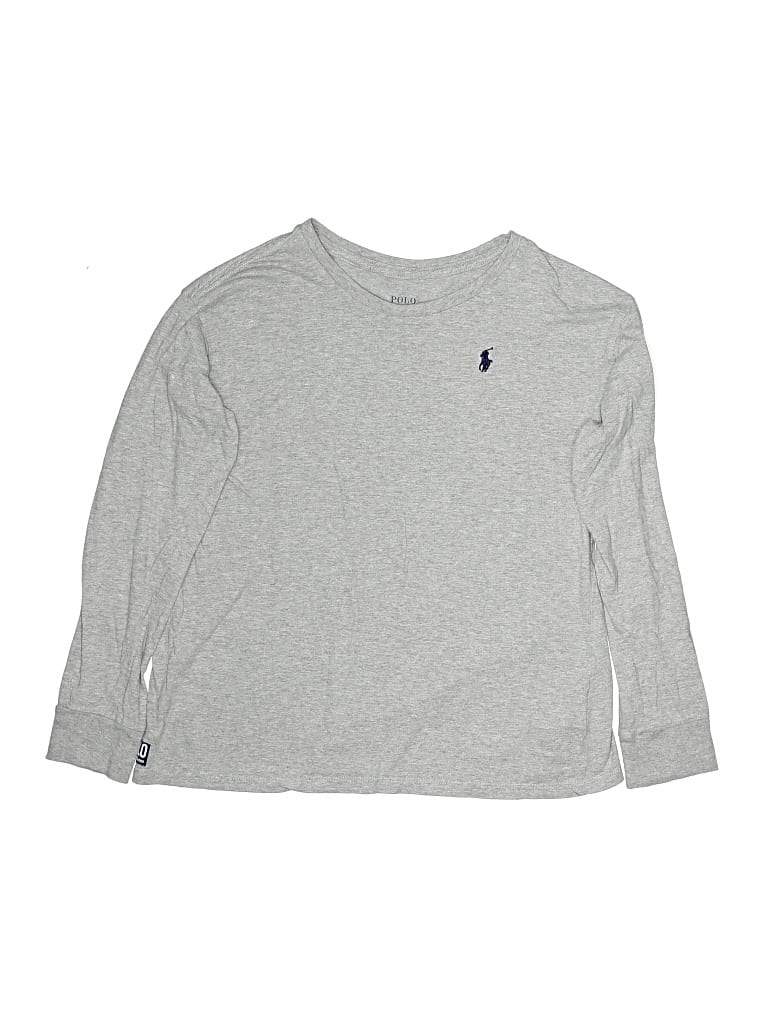 Pre-owned Polo By Ralph Lauren Kids' Long Sleeve T-shirt In Silver