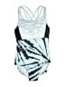 Justice Tie-dye Blue One Piece Swimsuit Size M (kids) - photo 1