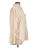Carhartt 100% Baumwolle Plaid Tan Ivory Long Sleeve Button-Down Shirt Size L - photo 4