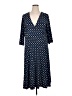 Elementz Polka Dots Blue Casual Dress Size 1X - photo 1