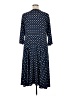 Elementz Polka Dots Blue Casual Dress Size 1X - photo 2
