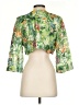 Soft Surroundings 100% Polyester Tropical Green Blazer Size S (petite) - photo 2