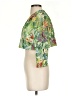 Soft Surroundings 100% Polyester Tropical Green Blazer Size S (petite) - photo 5