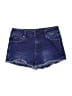 Tractr Blue Denim Shorts Size 10 - photo 1