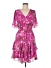 Taylor 100% Polyester Floral Pink Cocktail Dress Size 8 - photo 1
