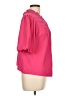 Ann Taylor LOFT 100% Polyester Pink Short Sleeve Blouse Size Lg Petite - photo 4