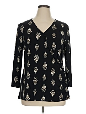 JM Collection 3/4 Sleeve Blouse (view 1)