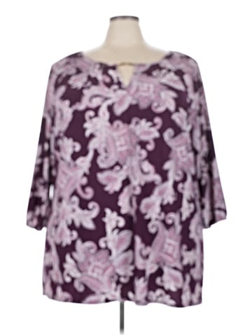 Roz & Ali 3/4 Sleeve Blouse (view 1)
