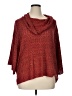 Cj Banks 100% Acrylic Tweed Red Poncho Size 1X - photo 1