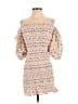 Topshop 100% Polyester Ivory Casual Dress Size 2 - photo 1