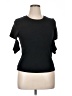 DKNY Jeans Black Short Sleeve Top Size XL - photo 1