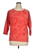 Lucky Lotus Orange Pullover Sweater Size XL - photo 1