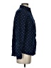 St. John's Bay Polka Dots Blue Long Sleeve Blouse Size S - photo 4
