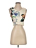 Topshop Ivory Sleeveless Blouse Size 4 - photo 1