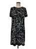 MICHAEL Michael Kors Graphic Black Casual Dress Size M - photo 1