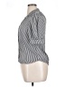 T Tahari 100% Polyester Stripes Black Silver Short Sleeve Blouse Size XL - photo 5
