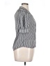 T Tahari 100% Polyester Stripes Black Silver Short Sleeve Blouse Size XL - photo 4