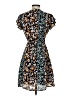 Blue Rain 100% Polyester Print Teal Casual Dress Size S - photo 2